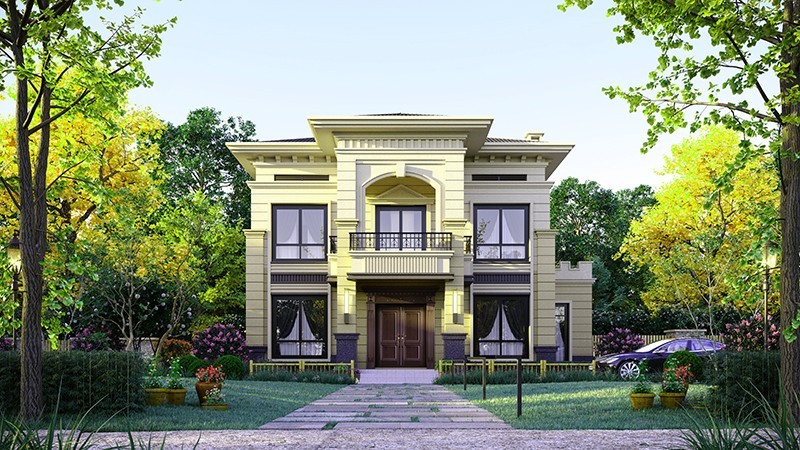 内江中式合院住宅，开放庭院与邻里乡亲更亲近